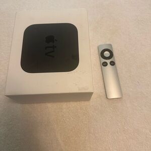 Apple TV with Silver Remote